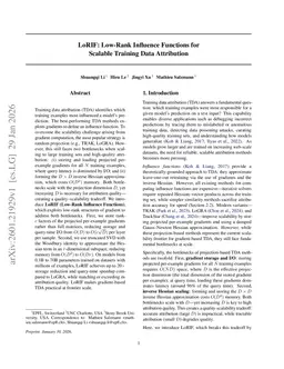 LoRIF: Low-Rank Influence Functions for Scalable Training Data Attribution