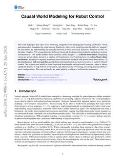 Causal World Modeling for Robot Control