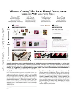 Vidmento: Creating Video Stories Through Context-Aware Expansion With Generative Video