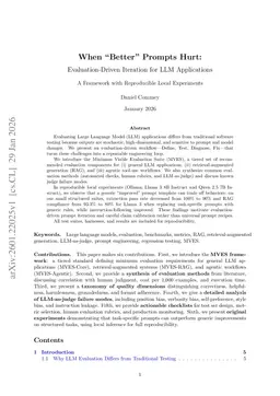 When "Better" Prompts Hurt: Evaluation-Driven Iteration for LLM Applications