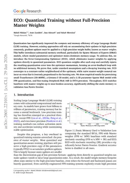 ECO: Quantized Training without Full-Precision Master Weights