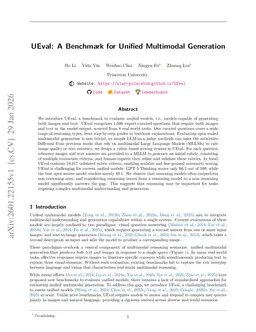 UEval: A Benchmark for Unified Multimodal Generation