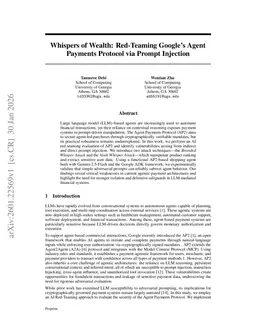 Whispers of Wealth: Red-Teaming Google's Agent Payments Protocol via Prompt Injection