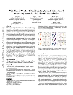 WED-Net: A Weather-Effect Disentanglement Network with Causal Augmentation for Urban Flow Prediction