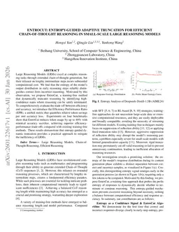 EntroCut: Entropy-Guided Adaptive Truncation for Efficient Chain-of-Thought Reasoning in Small-scale Large Reasoning Models