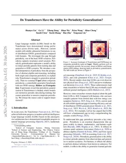 Do Transformers Have the Ability for Periodicity Generalization?
