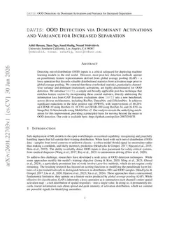 DAVIS: OOD Detection via Dominant Activations and Variance for Increased Separation
