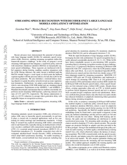 Streaming Speech Recognition with Decoder-Only Large Language Models and Latency Optimization