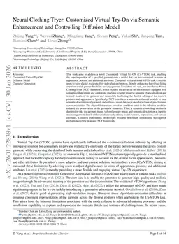 Neural Clothing Tryer: Customized Virtual Try-On via Semantic Enhancement and Controlling Diffusion Model