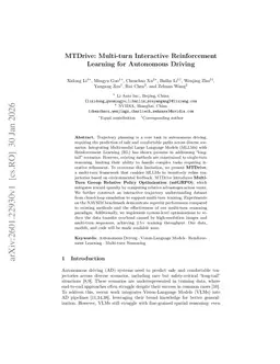 MTDrive: Multi-turn Interactive Reinforcement Learning for Autonomous Driving