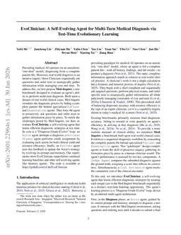 EvoClinician: A Self-Evolving Agent for Multi-Turn Medical Diagnosis via Test-Time Evolutionary Learning