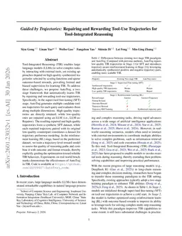 Guided by Trajectories: Repairing and Rewarding Tool-Use Trajectories for Tool-Integrated Reasoning