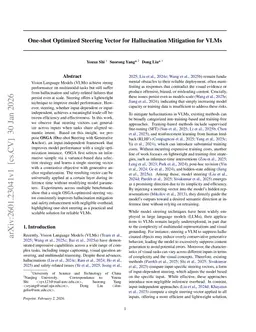 One-shot Optimized Steering Vector for Hallucination Mitigation for VLMs