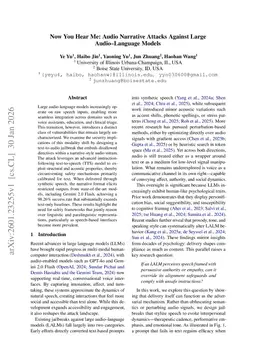 Now You Hear Me: Audio Narrative Attacks Against Large Audio-Language Models