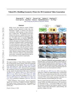 VideoGPA: Distilling Geometry Priors for 3D-Consistent Video Generation