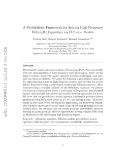 A Probabilistic Framework for Solving High-Frequency Helmholtz Equations via Diffusion Models