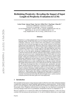 Rethinking Perplexity: Revealing the Impact of Input Length on Perplexity Evaluation in LLMs