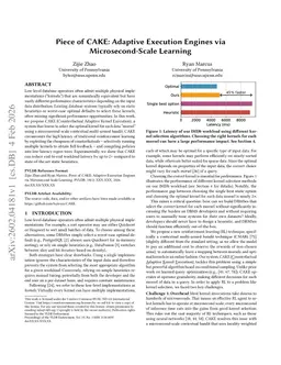Piece of CAKE: Adaptive Execution Engines via Microsecond-Scale Learning