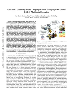 GeoLanG: Geometry-Aware Language-Guided Grasping with Unified RGB-D Multimodal Learning