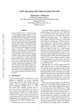 CoLT: Reasoning with Chain of Latent Tool Calls