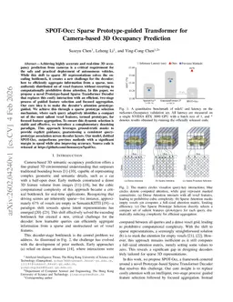 SPOT-Occ: Sparse Prototype-guided Transformer for Camera-based 3D Occupancy Prediction