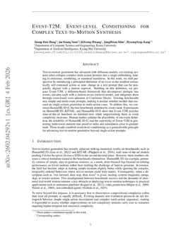 Event-T2M: Event-level Conditioning for Complex Text-to-Motion Synthesis