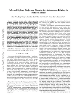 Safe and Stylized Trajectory Planning for Autonomous Driving via Diffusion Model