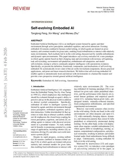 Self-evolving Embodied AI