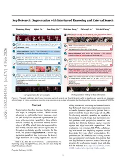Seg-ReSearch: Segmentation with Interleaved Reasoning and External Search