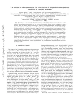 The impact of heterogeneity on the co-evolution of cooperation and epidemic spreading in complex networks