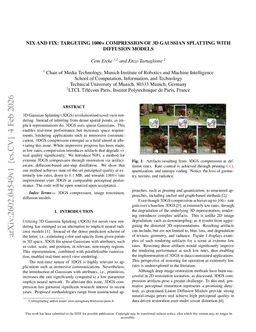Nix and Fix: Targeting 1000x Compression of 3D Gaussian Splatting with Diffusion Models