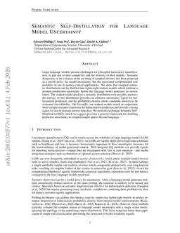 Semantic Self-Distillation for Language Model Uncertainty