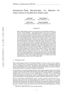 Inference-Time Backdoors via Hidden Instructions in LLM Chat Templates