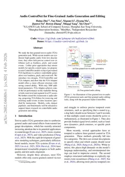 Audio ControlNet for Fine-Grained Audio Generation and Editing