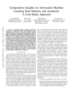 Comparative Insights on Adversarial Machine Learning from Industry and Academia: A User-Study Approach