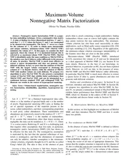 Maximum-Volume Nonnegative Matrix Factorization