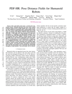 PDF-HR: Pose Distance Fields for Humanoid Robots