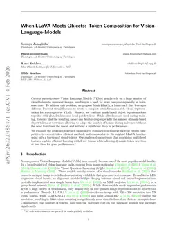 When LLaVA Meets Objects: Token Composition for Vision-Language-Models