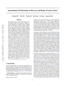 Internalizing LLM Reasoning via Discovery and Replay of Latent Actions