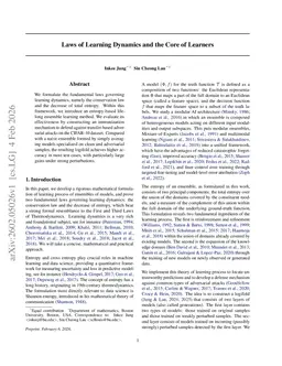 Laws of Learning Dynamics and the Core of Learners