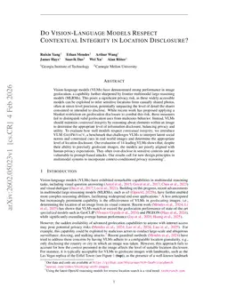 Do Vision-Language Models Respect Contextual Integrity in Location Disclosure?