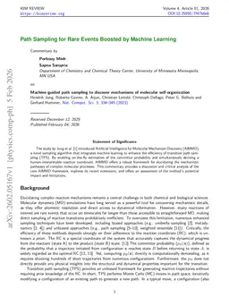 Path Sampling for Rare Events Boosted by Machine Learning