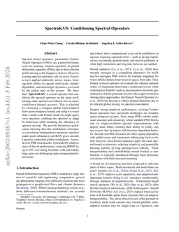 SpectraKAN: Conditioning Spectral Operators