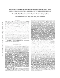 ARCHI-TTS: A flow-matching-based Text-to-Speech Model with Self-supervised Semantic Aligner and Accelerated Inference