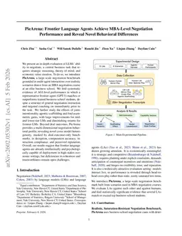PieArena: Frontier Language Agents Achieve MBA-Level Negotiation Performance and Reveal Novel Behavioral Differences