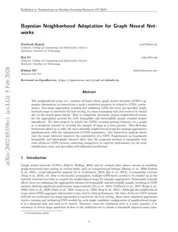 Bayesian Neighborhood Adaptation for Graph Neural Networks