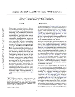 Imagine a City: CityGenAgent for Procedural 3D City Generation