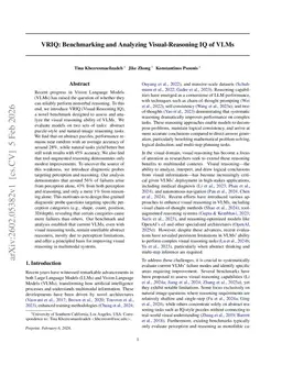 VRIQ: Benchmarking and Analyzing Visual-Reasoning IQ of VLMs