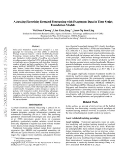 Assessing Electricity Demand Forecasting with Exogenous Data in Time Series Foundation Models