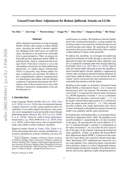 Causal Front-Door Adjustment for Robust Jailbreak Attacks on LLMs